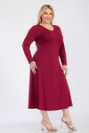 Plus Size Essential Maxi Dress with Pockets