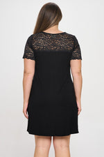 Plus Size Trapeze Swing Dress