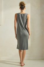 Women’s Comfort Chic Ribbed V-Neck Tank Dress