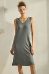 Women’s Comfort Chic Ribbed V-Neck Tank Dress
