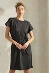 Chic Comfort Short Dress with Belt