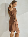 Chic Comfort Short Dress with Belt