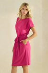 Chic Comfort Short Dress with Belt