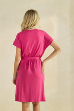 Chic Comfort Short Dress with Belt
