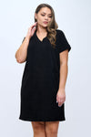 Plus Size Women’s Corduroy Shift Dress