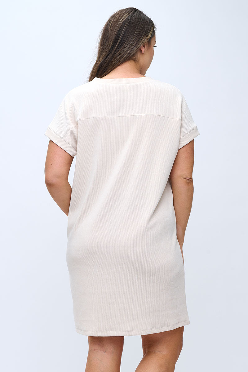 Plus Size Women’s Corduroy Shift Dress