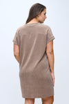 Plus Size Women’s Corduroy Shift Dress