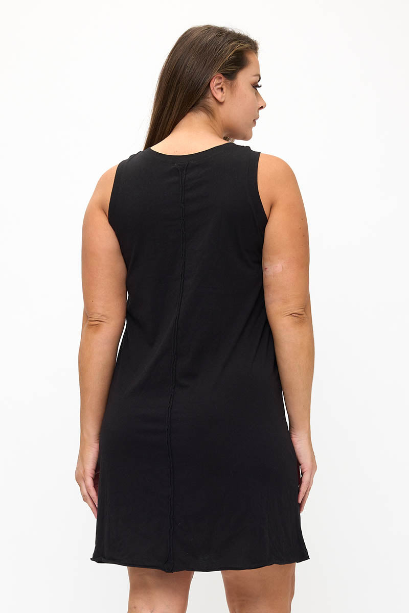 Plus Size Women’s Rebel Raw Edge Tank Dress