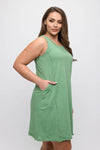Plus Size Women’s Rebel Raw Edge Tank Dress