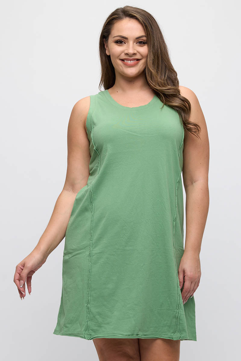 Plus Size Women’s Rebel Raw Edge Tank Dress