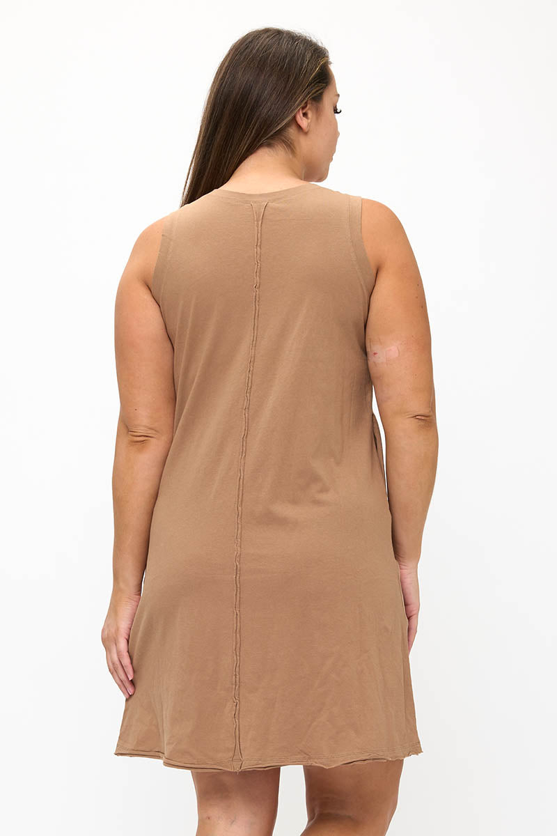Plus Size Women’s Rebel Raw Edge Tank Dress