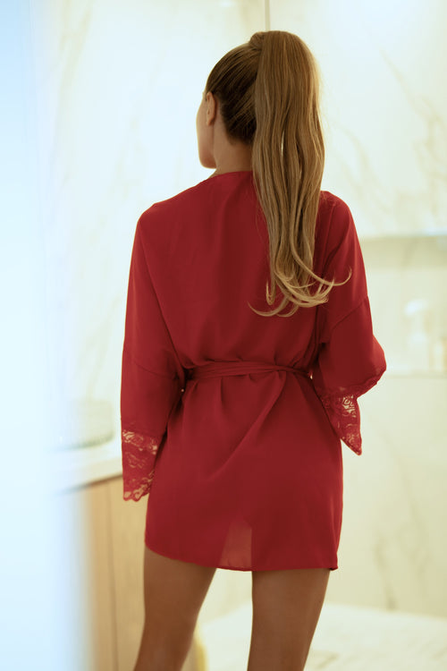 Until the Morning Lace Trimmed Robe