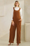 One Less Problem Wide Leg Corduroy Overalls