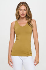 Seamless Reversible V or U Tank Top