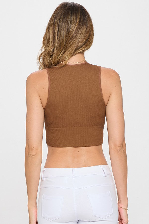 Cropped Seamless Tank Top