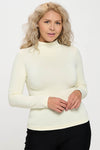 Plus Size Bare Essential Seamless Mock Neck Long Sleeve Top