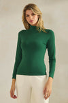 Women’s Bare Essential Seamless Mock Neck Long Sleeve Top