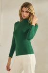 Women’s Bare Essential Seamless Mock Neck Long Sleeve Top