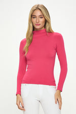 Women’s Bare Essential Seamless Mock Neck Long Sleeve Top