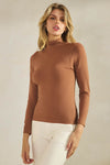 Women’s Bare Essential Seamless Mock Neck Long Sleeve Top