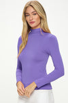 Women’s Bare Essential Seamless Mock Neck Long Sleeve Top