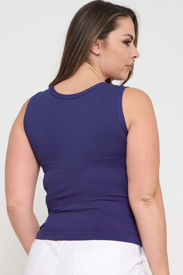 Plus Size Second Skin Seamless Tank Top