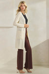 Elite Chic Stretch Ponte Pants w/ Side Slit