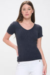 Reversible Stonewashed Ribbed Top