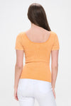 Reversible Stonewashed Ribbed Top