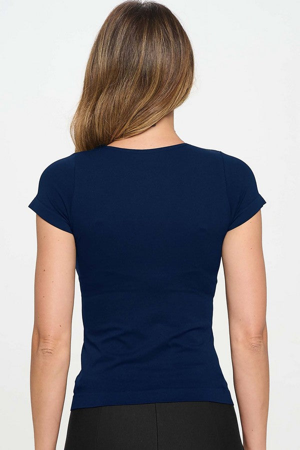 Seamless Crew Neck Short Sleeve