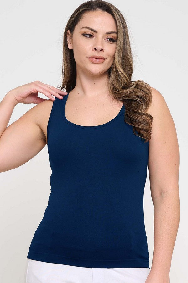 Plus Size Women’s Essential Seamless Tank Top