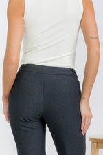 Elite Chic Stretch Ponte Pants w/ Side Slit