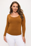 Plus Size Women’s Sculpted Seamless Long Sleeve Top