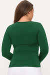 Plus Size Women’s Sculpted Seamless Long Sleeve Top