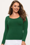 Plus Size Women’s Sculpted Seamless Long Sleeve Top