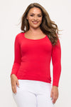 Plus Size Women’s Sculpted Seamless Long Sleeve Top