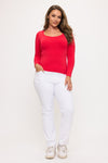 Plus Size Women’s Sculpted Seamless Long Sleeve Top