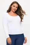 Plus Size Women’s Sculpted Seamless Long Sleeve Top