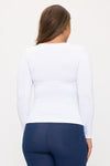 Plus Size Women’s Sculpted Seamless Long Sleeve Top