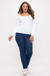 Plus Size Women’s Sculpted Seamless Long Sleeve Top