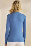 Seamless Soft Modal Mock Neck Long Sleeve Top