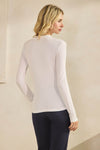 Seamless Soft Modal Mock Neck Long Sleeve Top