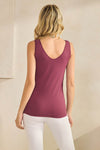 Reversible Neckline Seamless Tank with Built-in Bra