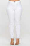 Straight Leg Jeggings, Denim Leggings, Elastic Waist Jean Pants for Women