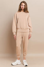 Sweatshirt and Cropped Joggers Set