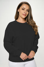Women’s Plus Size Solid Crewneck Scuba Sweatshirt