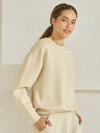 Oatmeal Women’s Ultra Soft Scuba Crew Neck Long Sleeve Sweater Top