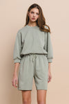 Sweatshirt and Shorts Set