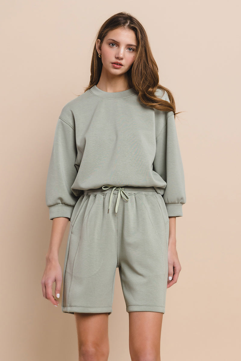 Sweatshirt and Shorts Set