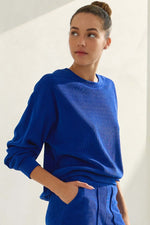 Women's Relaxed Ribbed Corduroy Long Sleeve Top